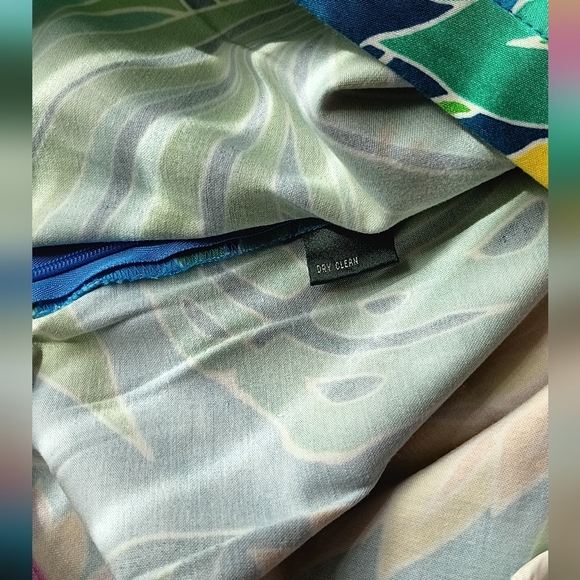 Lauren Ralph Lauren Tropical Print Ankle Pants Side Zip Colorful Sz 10 - Picture 15 of 15